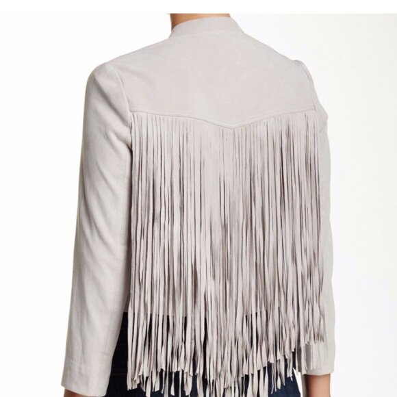 DOMA Genuine Goat Suede Fringed Jacket Size Medium - Picture 2 of 4